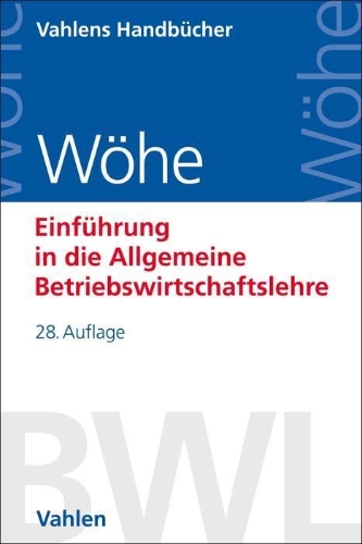 Buchcover und Innenansicht für das Buch: Einführung in die Allgemeine Betriebswirtschaftslehre