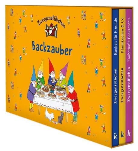 Buchcover und Innenansicht für das Buch: Zwergenstübchen-Schuber - Backzauber