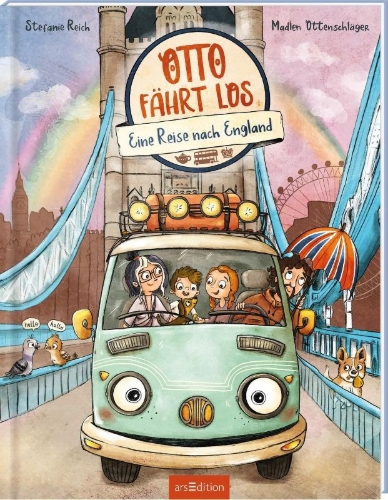 Buchcover und Innenansicht für das Buch: OTTO fährt los - Eine Reise nach England