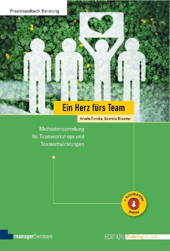 Buchcover und Innenansicht für das Buch: Ein Herz fürs Team