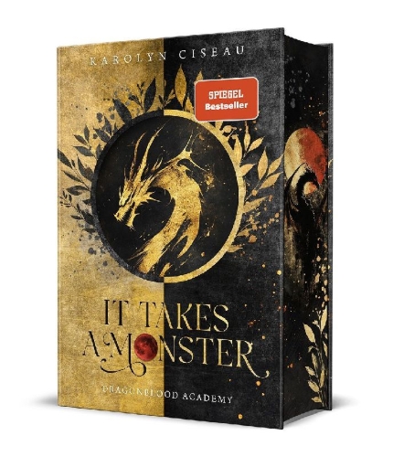 Buchcover und Innenansicht für das Buch: It Takes a Monster ... Dragonblood Academy