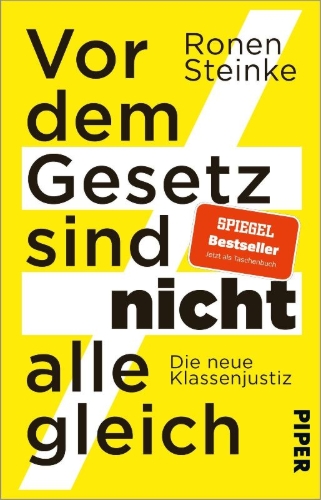 Buchcover und Innenansicht für das Buch: Vor dem Gesetz sind nicht alle gleich