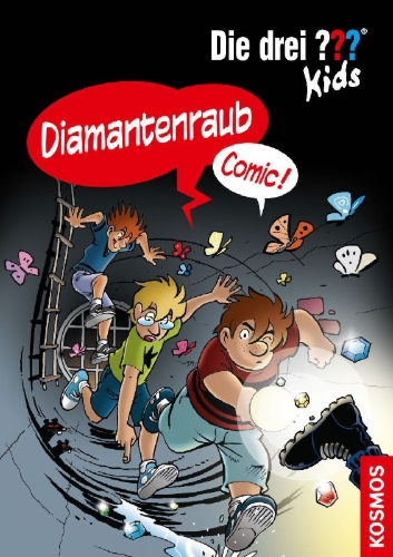 Buchcover und Innenansicht für das Buch: Die drei ??? Kids, Diamantenraub (drei Fragezeichen)