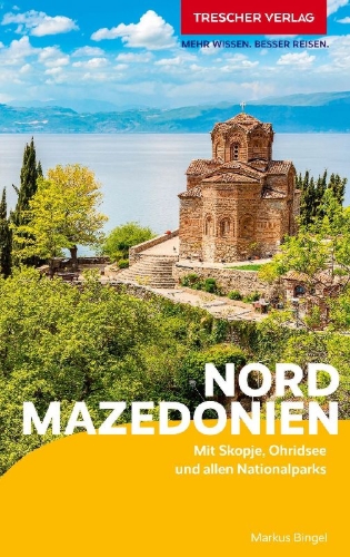 Buchcover und Innenansicht für das Buch: TRESCHER Reiseführer Nordmazedonien