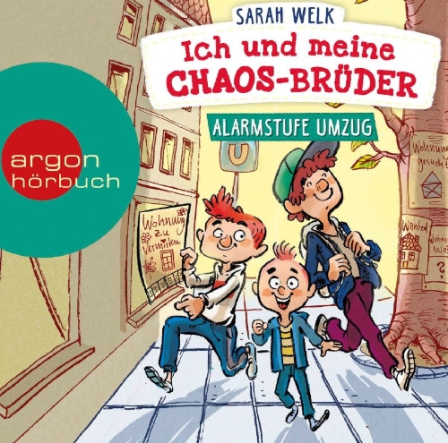 Buchcover und Innenansicht für das Buch: Die Chaosbrüder - Wohnst du schon oder suchst du noch?