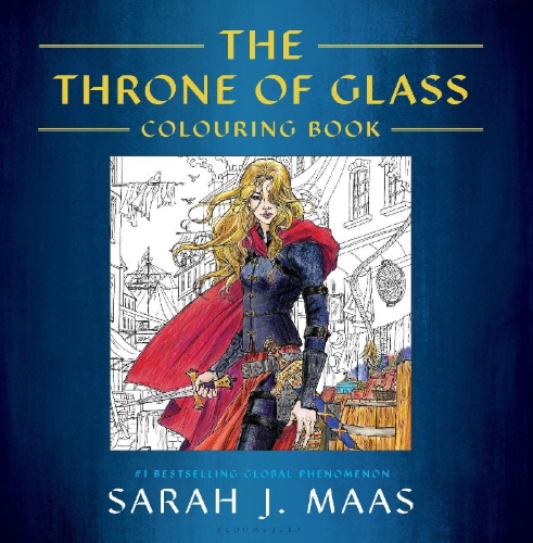 Buchcover und Innenansicht für das Buch: The Throne of Glass Colouring Book