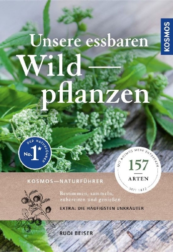 Buchcover und Innenansicht für das Buch: Unsere essbaren Wildpflanzen