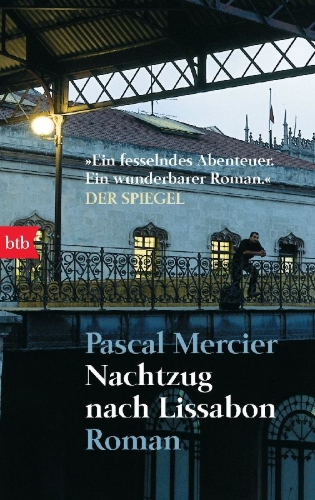 Buchcover und Innenansicht für das Buch: Nachtzug nach Lissabon