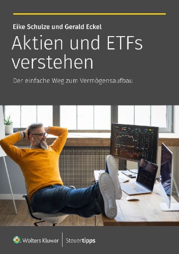Buchcover und Innenansicht für das Buch: Aktien und ETFs verstehen