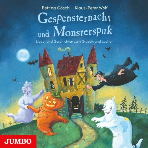 Buchcover und Innenansicht für das Buch: Gespensternacht und Monsterspuk. Lieder und Geschichten zum Gruseln und Lachen