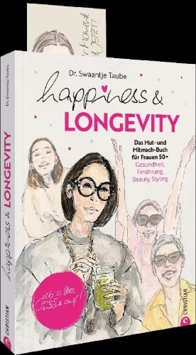 Buchcover und Innenansicht für das Buch: Happiness & Longevity
