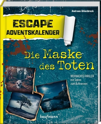 Buchcover und Innenansicht für das Buch: Escape-Adventskalender - Die Maske des Toten