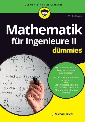 Buchcover und Innenansicht für das Buch: Mathematik für Ingenieure II für Dummies