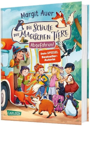 Buchcover und Innenansicht für das Buch: Die Schule der magischen Tiere Neuausgabe 4: Abgefahren!