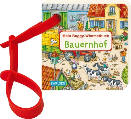 Buchcover und Innenansicht für das Buch: Buggy-Bücher: Mein Buggy-Wimmelbuch: Bauernhof