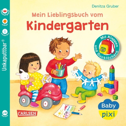 Buchcover und Innenansicht für das Buch: Baby Pixi (unkaputtbar) 149: Mein Lieblingsbuch vom Kindergarten