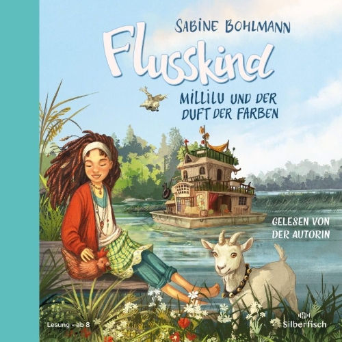 Buchcover und Innenansicht für das Buch: Flusskind 2: Millilu und der Duft der Farben