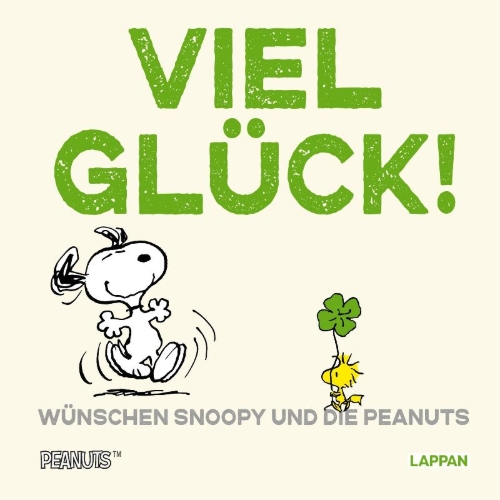 Buchcover und Innenansicht für das Buch: Peanuts Geschenkbuch: Viel Glück wünschen Snoopy und die Peanuts!