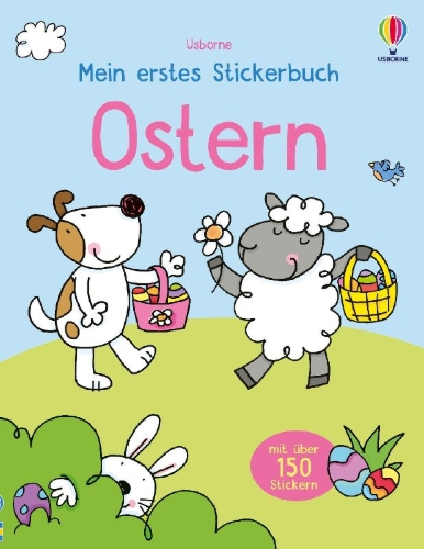 Buchcover und Innenansicht für das Buch: Mein erstes Stickerbuch: Ostern