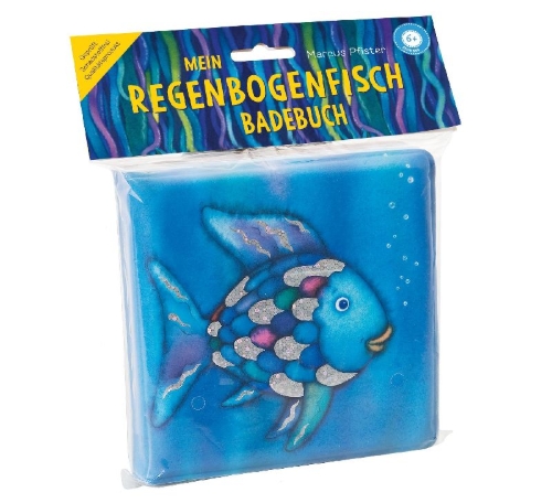 Buchcover und Innenansicht für das Buch: Das Regenbogenfisch Badebuch