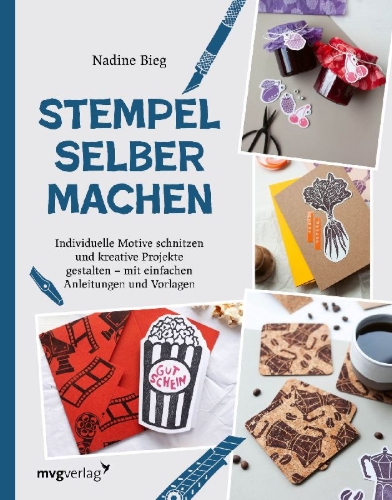 Buchcover und Innenansicht für das Buch: Stempel selber machen