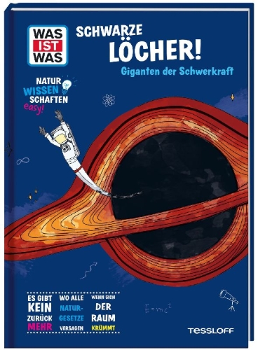 Buchcover und Innenansicht für das Buch: WAS IST WAS Naturwissenschaften easy! Schwarze Löcher! Giganten der Schwerkraft