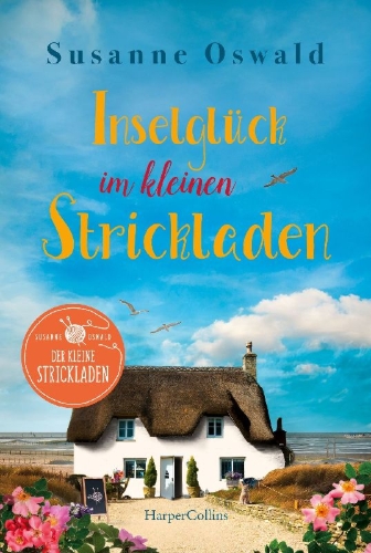 Buchcover und Innenansicht für das Buch: Inselglück im kleinen Strickladen