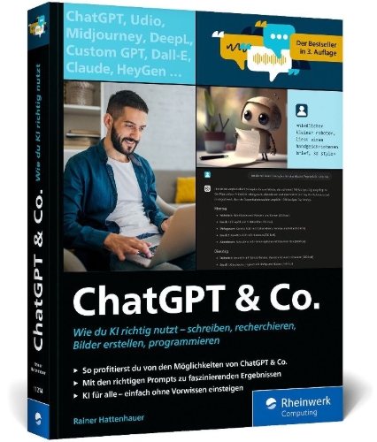 Buchcover und Innenansicht für das Buch: ChatGPT & Co.