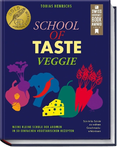 Buchcover und Innenansicht für das Buch: School of Taste veggie