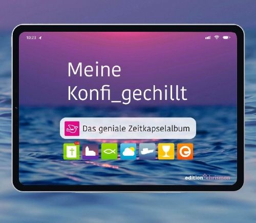 Buchcover und Innenansicht für das Buch: Meine Konfi_gechillt