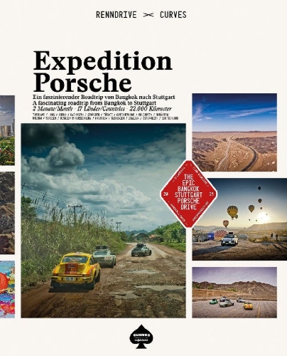 Buchcover und Innenansicht für das Buch: Expedition Porsche