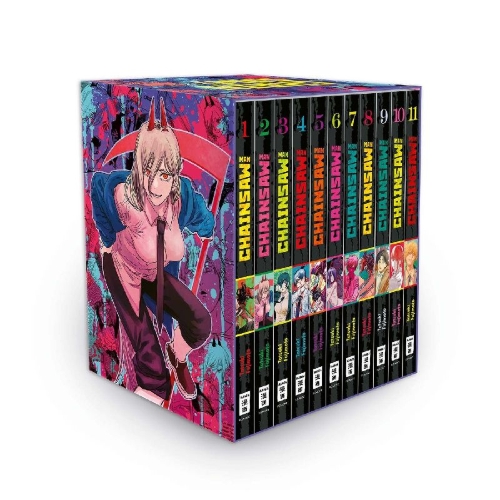 Buchcover und Innenansicht für das Buch: Chainsaw Man Schuber mit Extra