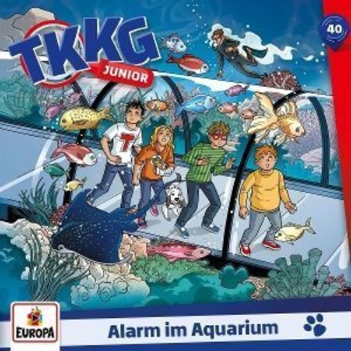 Buchcover und Innenansicht für das Buch: TKKG Junior 40: Alarm im Aquarium