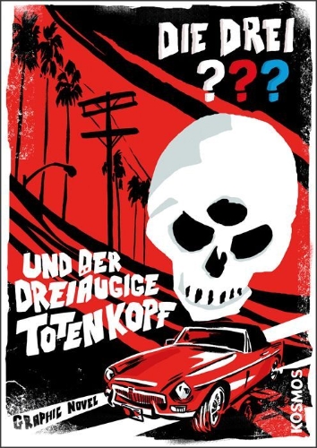 Buchcover und Innenansicht für das Buch: Die drei ??? und der dreiäugige Totenkopf (drei Fragezeichen)