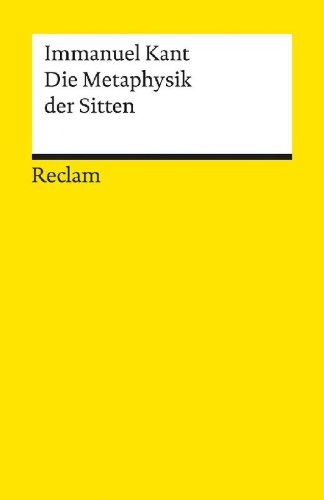 Buchcover und Innenansicht für das Buch: Die Metaphysik der Sitten