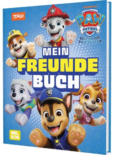 Buchcover und Innenansicht für das Buch: PAW Patrol Mitmachbuch: Mein Freundebuch