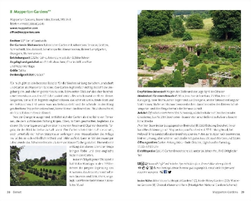 Buchcover und Innenansicht für das Buch: Gartenreiseführer Südwestengland