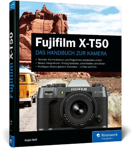 Buchcover und Innenansicht für das Buch: Fujifilm X-T50
