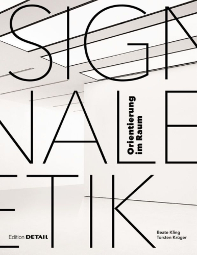 Buchcover und Innenansicht für das Buch: Signaletik - Orientierung im Raum