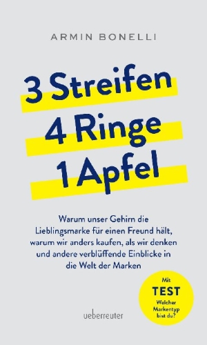 Buchcover und Innenansicht für das Buch: 3 Streifen, 4 Ringe, 1 Apfel