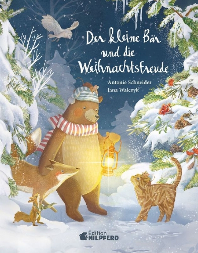 Buchcover und Innenansicht für das Buch: Der kleine Bär und die Weihnachtsfreude