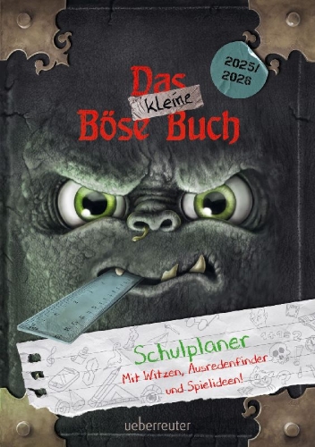 Buchcover und Innenansicht für das Buch: Das kleine Böse Buch - Schulplaner 2025/2026 (Das kleine Böse Buch, Bd.)