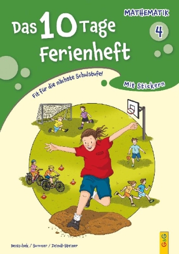 Buchcover und Innenansicht für das Buch: Das 10 Tage Ferienheft Mathematik 4