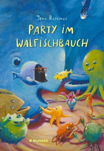 Buchcover und Innenansicht für das Buch: Party im Walfischbauch