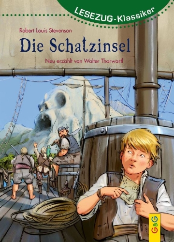 Buchcover und Innenansicht für das Buch: LESEZUG/Klassiker: Die Schatzinsel