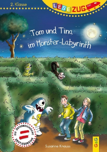 Buchcover und Innenansicht für das Buch: LESEZUG/2. Klasse: Tom und Tina im Monster-Labyrinth