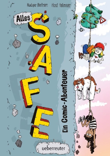 Buchcover und Innenansicht für das Buch: Alles Safe. Ein Comic-Abenteuer
