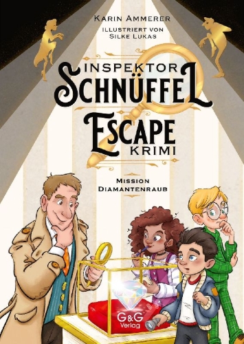 Buchcover und Innenansicht für das Buch: Inspektor Schnüffel Escape-Krimi