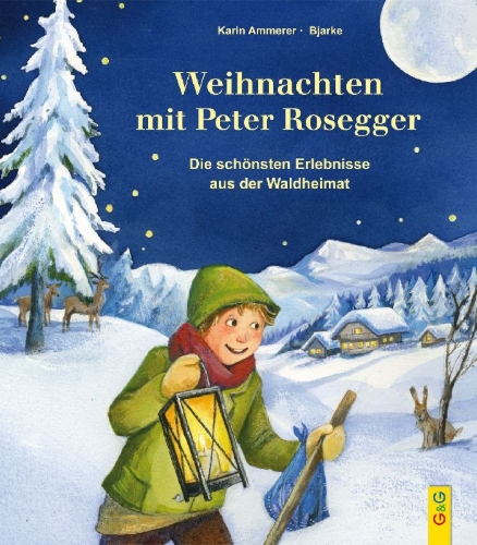 Buchcover und Innenansicht für das Buch: Weihnachten mit Peter Rosegger