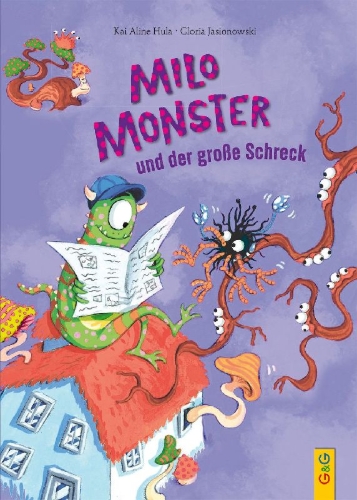 Buchcover und Innenansicht für das Buch: Milo Monster und der große Schreck